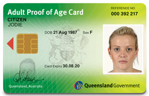 Image of the new Adult Proof of Age card